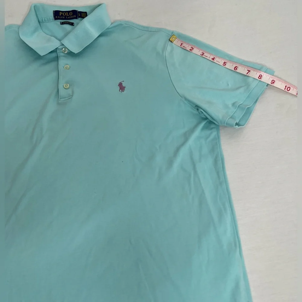 Polo Ralph Lauren Polo Shirt Mens Sz L 100% Cotton Short Sleeve Color Mint